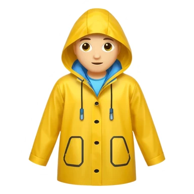 yellow raincoat sticker