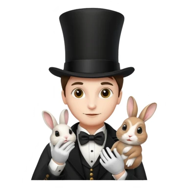 magician and pet sticker