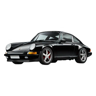 black Porsche 911 do it again sticker