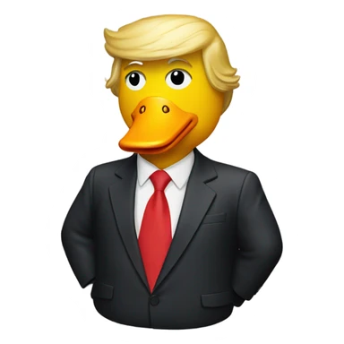 Donald Trump as a rubber duck sticker