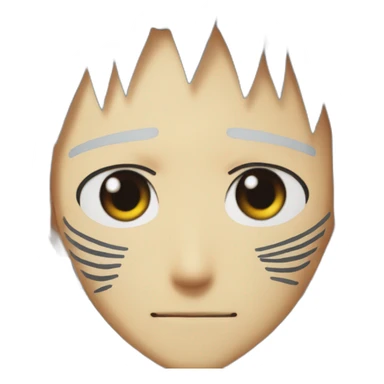 Boruto uzumaki with scar on right eye sticker