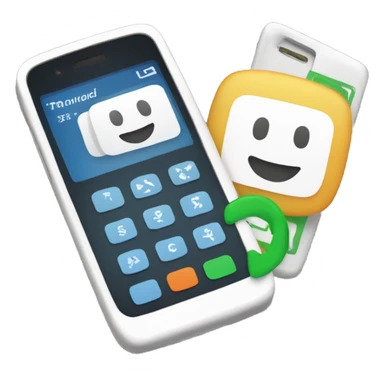 two phones payment sticker