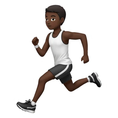 corriendo amperlmanchen estilo negro sticker