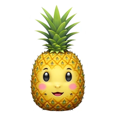 Pineapple labubu sticker