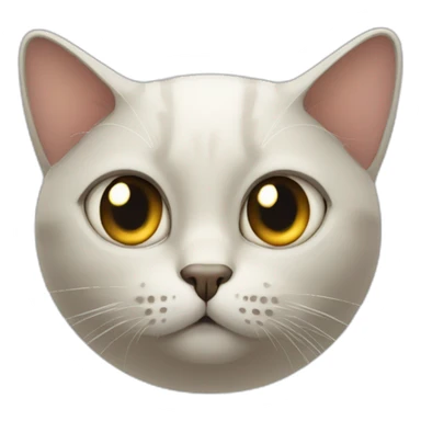 cat staring with suspecting eyes sticker