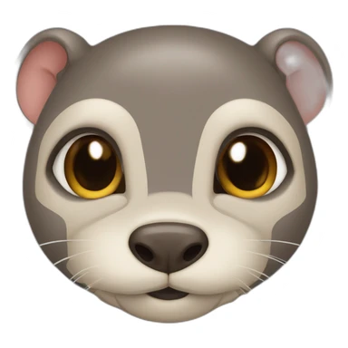 Loutre avec oreilles d’éléphant sticker