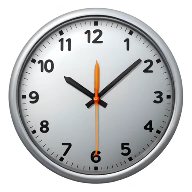 clock showing 7 am sticker