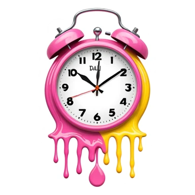 salvador dali melted spam clock sticker