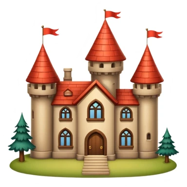 big wood castle house sticker