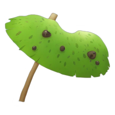 a kiwi in the beach sticker