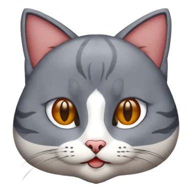 Uyuyan gri kedi  sticker