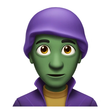 Villain purple turtle sticker