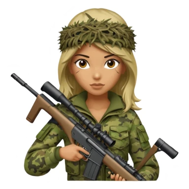 Sexy Girl sniper sticker