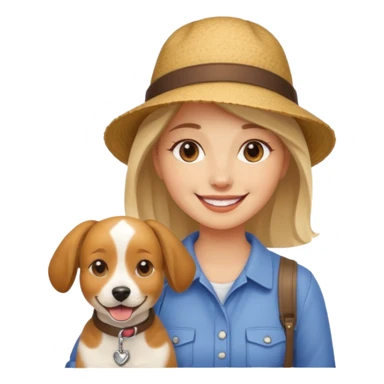 Dog Walker woman sticker
