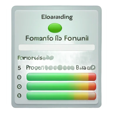 progress bar with 5 divisions. the first division of the progress bar should be in green showing completion of the task and one text saying in spanish "Elaborando formularios" sticker