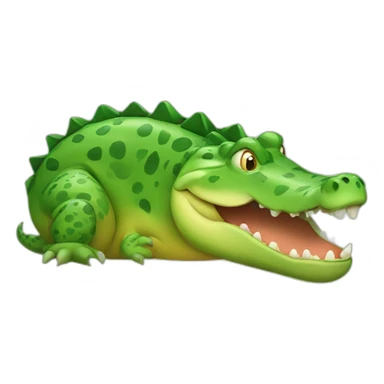 Fat crocodile sticker