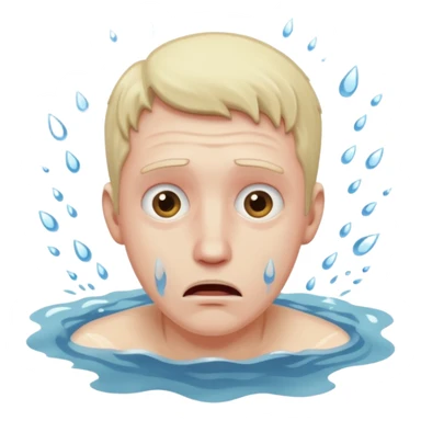 man drowning sticker