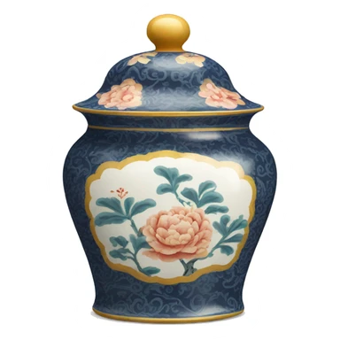 Chinoiserie vintage pot sticker