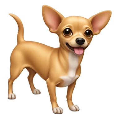 Tan chihuahua wiener dog mix sticker