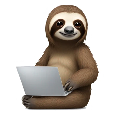 sloth with RedBull and laptop sticker