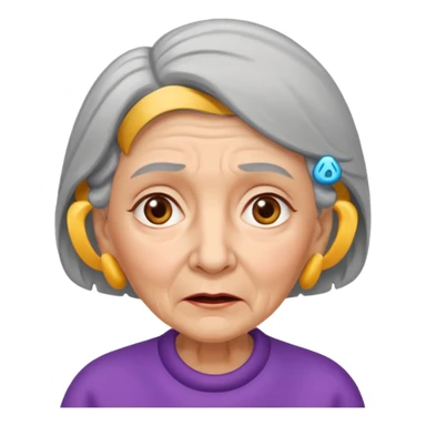  abuela con confundida sticker