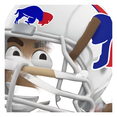 Buffalo bills vs. Denver broncos football sticker