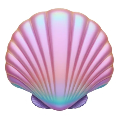 Pastel Pink Pearl Clam Shell  sticker