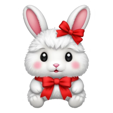 Peluche lapin noel cute sticker