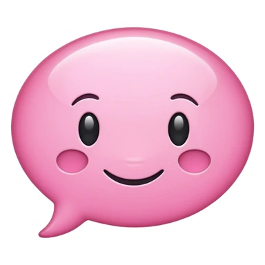 Pink texting bubble
 sticker