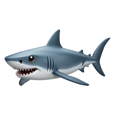 Shark with star eyes sticker