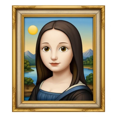Mona Lisa in painting frame
















 sticker