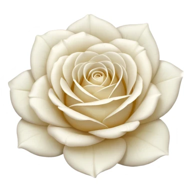 white rose, without green leaves, just flower sticker