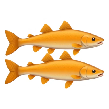 pastel orange barbel sticker