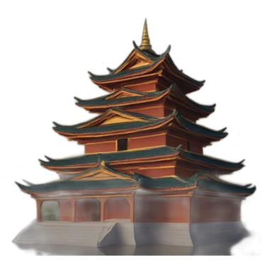 buddhist monastery sticker