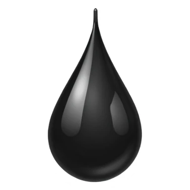 A drop of dark oil sticker