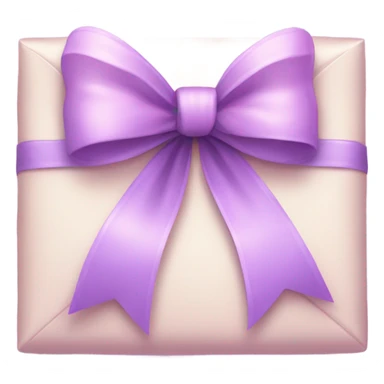 beautiful aesthetic love letter in pastel purple color with pink bow aesthetically placed  sticker