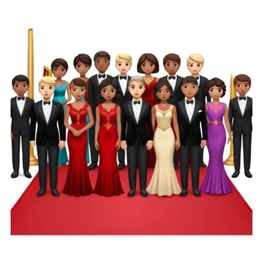 red carpet and crowd sticker