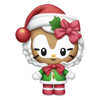 Christmas hello kitty sticker