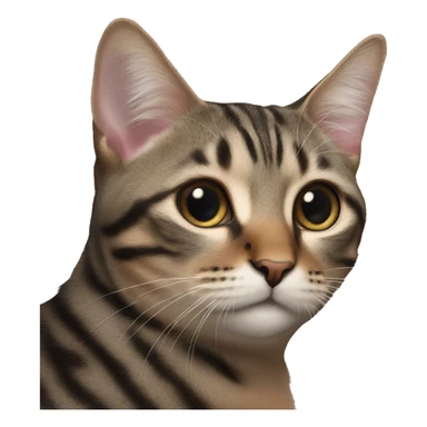 Кошка держит розовое сердце sticker