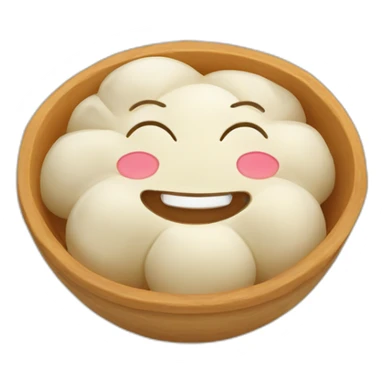smiling khinkali dish sticker