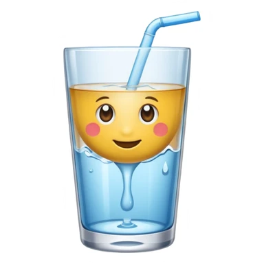 mach mir ein trinkglas voll mit wasser aber ohne gesicht sticker