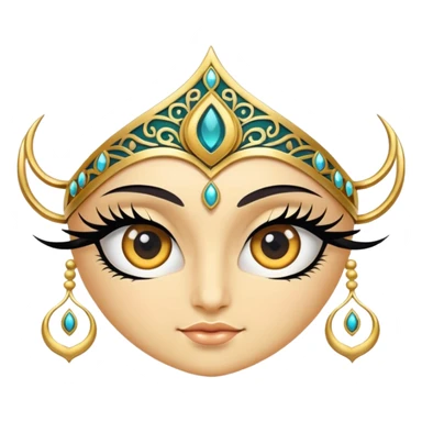 Make a logo with a lash side in the Iranian style and make the logo cool. sticker