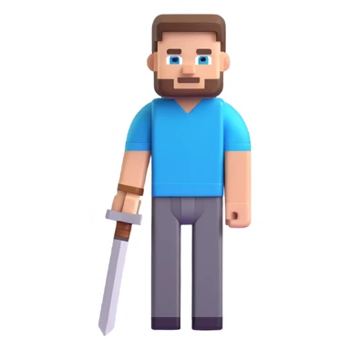 Minecraft Steve character sticker
