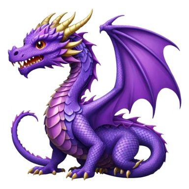 purple dragon sticker