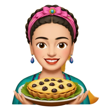 Frida Kahlo eats sticker