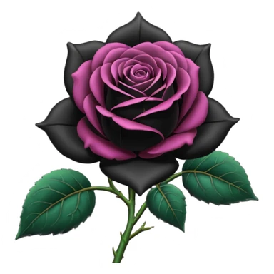 I need black rose emoji in small to send not picture  sticker