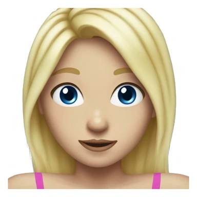 girl swimming blonde hair blue eyes sticker