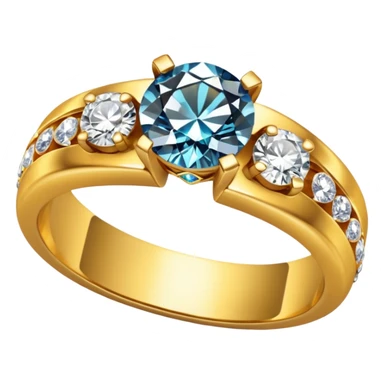 wedding ring with jewel sticker