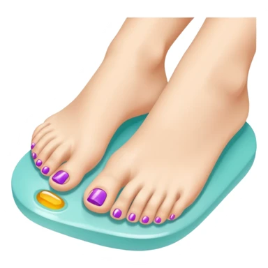 pedicure on pretty feet sticker