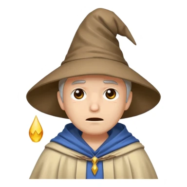 Male, mysterious wizard, 8 emojis, sad, happy, angry, confused, love, crying, neutral, random, no background, anime style sticker